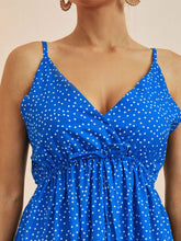 Polka Dot Ruffle Hem Mini Cami Dress OutfitFlow